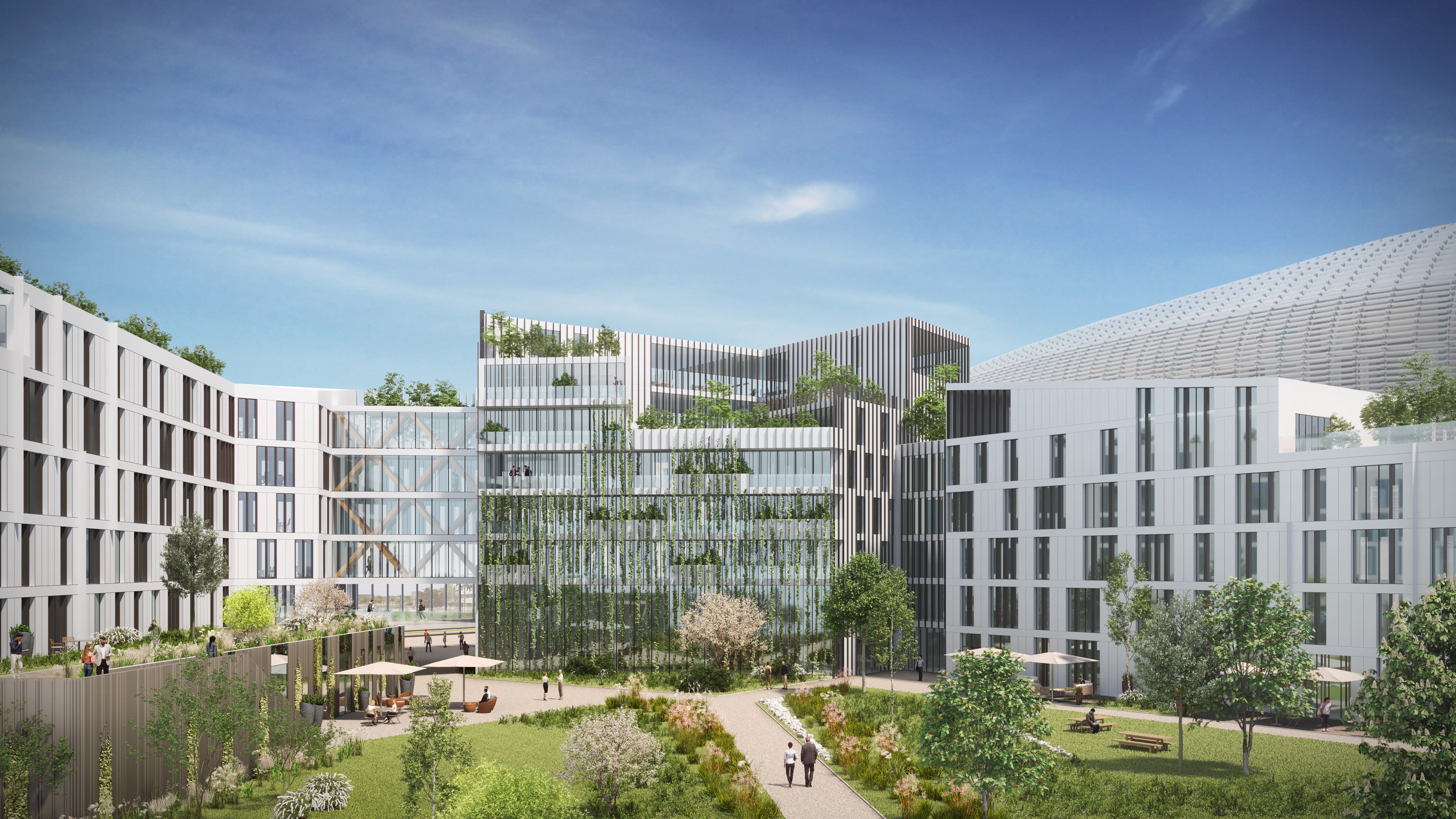 L'immeuble Hope à Villeneuve d'Ascq. Vendu en 2021,  il est en cours de commercialisation, avec une livraison prévue en 2023.
